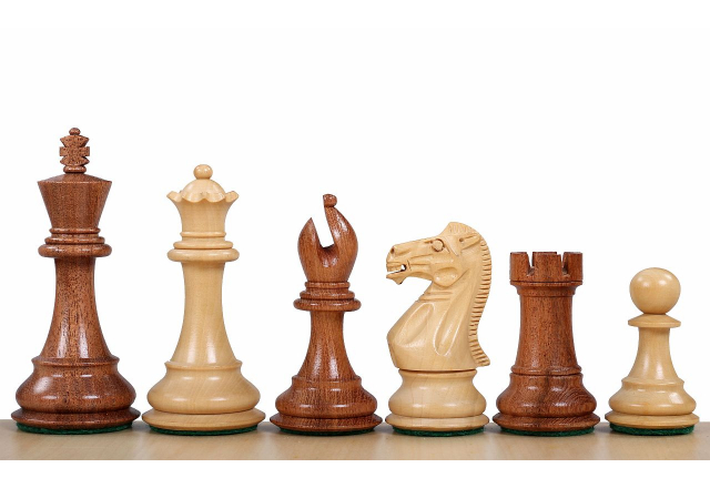 Piezas de ajedrez Stallion Acacia/Boj 3,5''